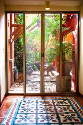 Jardín al aire libre en Casa Babayi - a home in downtown Oaxaca