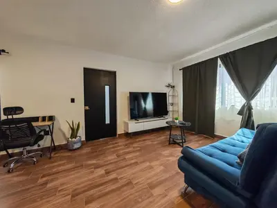 Plano de Depa con Netflix - Cocina equipada - 8 huéspedes