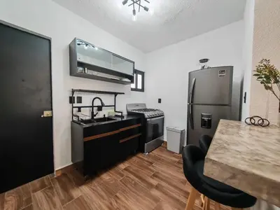 Plano de Depa con Netflix - Cocina equipada - 8 huéspedes