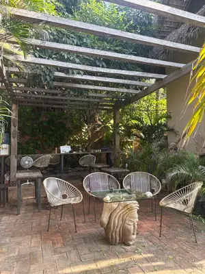 Jardín al aire libre en Casa Siddhartha
