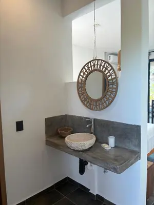 Un baño de Casa Icaco, Naturaleza y calma junto al mar