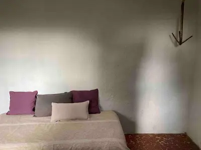 Cama o camas de una habitación en Luminoso exuberante y hermoso refugio