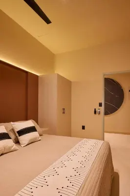 Cama o camas de una habitación en Casa Eucaliptos