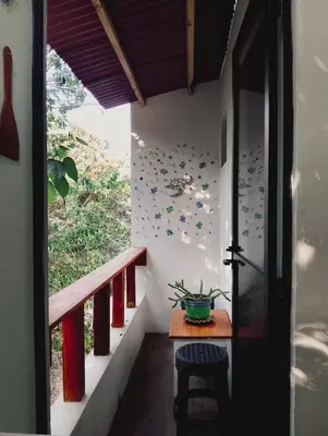 Un balcón o terraza de Posada Casa Tortuga, Zipolite