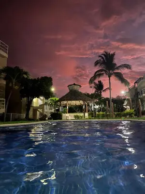 Piscina en o cerca de Departamento en Marina Diamante Rooftop y Jacuzzi privado