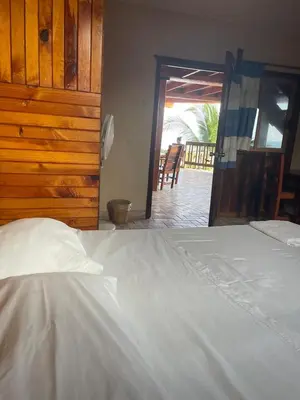 Cama o camas de una habitación en Hotel Paraiso del Pescador
