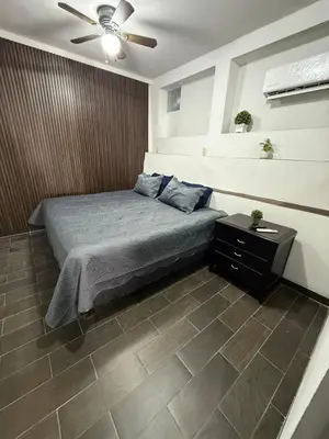 Cama o camas de una habitación en Suite La Lomita #2 climatizada