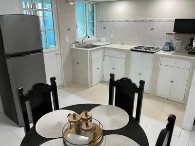 Una cocina o zona de cocina en Casa Azul Guelaguetza