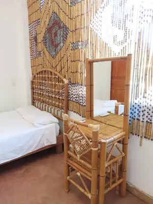 Cama o camas de una habitación en Hostal Axlan