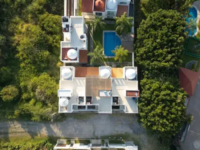 Piscina en o cerca de Family House with Pool and Jacuzzi in Morelos