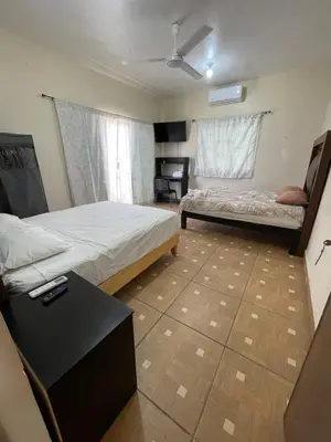 Plano de confortable casa de 3 habitaciones con aire acondicionado