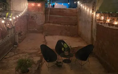 Zona de estar de Casita en el centro de Oaxaca cerca de Santo Domingo