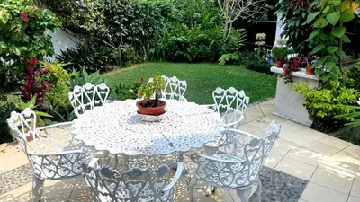 Jardín al aire libre en Casa Jardín del Alma