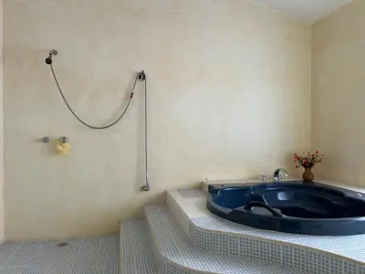 Un baño de Habitación para tres a 25 minutos del centro de Oaxaca