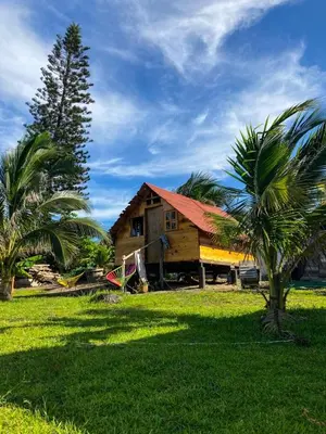 Plano de Cabaña en la playa