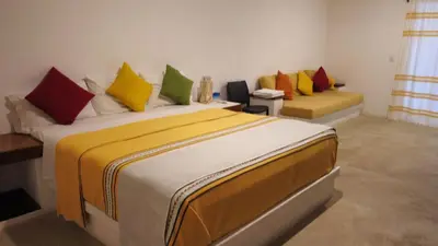 Cama o camas de una habitación en Casa del Carmen