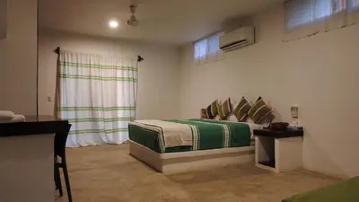 Cama o camas de una habitación en Casa del Carmen