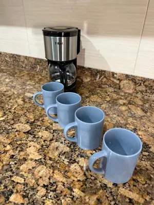 Utensilios para hacer té y café en Suite La Lomita #4 Climatizada