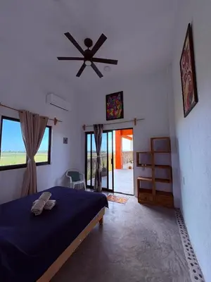 Cama o camas de una habitación en Villa Mouette with ocean views