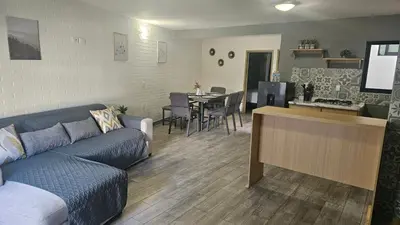 Zona de estar de Suite Perote