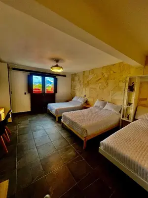 Cama o camas de una habitación en LA ESTANCIA, Casa EA Oaxaca, Centro Histórico, Balcón a las Montañas