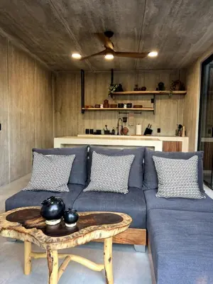 Zona de estar de Casa de descanso, cerca de la playa