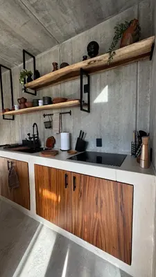 Una cocina o zona de cocina en Casa de descanso, cerca de la playa