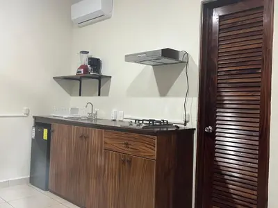 Una cocina o zona de cocina en Karibu Rinconada