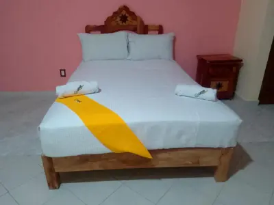 Cama o camas de una habitación en Ch Aeropuerto Cuernavaca