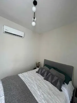 Cama o camas de una habitación en Bonita casa amueblada, cerca de una iglesia, playas y centros comerciales