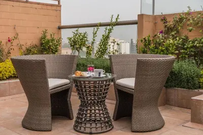 Un balcón o terraza de Suites Perisur Apartamentos Amueblados