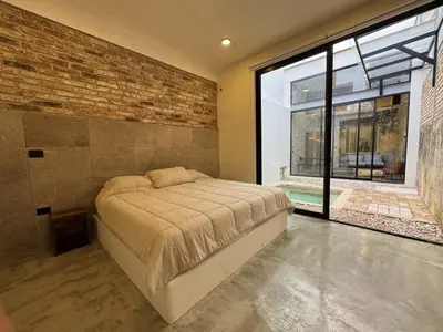 Cama o camas de una habitación en Villa Zamora 52 Coatepec Centro