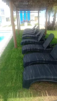 Jardín al aire libre en Casa punta mar Acapulco
