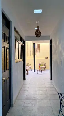Zona de estar de Casa en el Centro 7BR para 16 personas