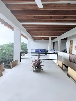 Zona de estar de Villa Cuachalalate - Puerto Escondido