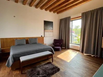 Cama o camas de una habitación en Casa Carmen Etla