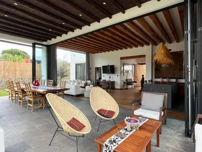 Zona de estar de Casa Carmen Etla