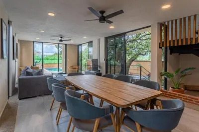 Zona de estar de Casa Encino - Oasis to share