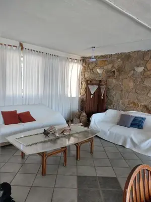 Zona de estar de Beautiful house in Golden Acapulco