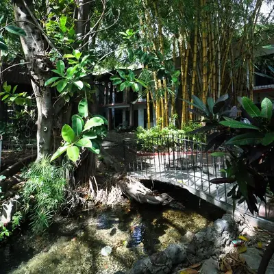 Jardín al aire libre en Hotel Boutique Canto Del Agua