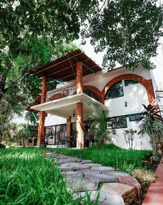 Jardín al aire libre en Hotel Boutique Canto Del Agua