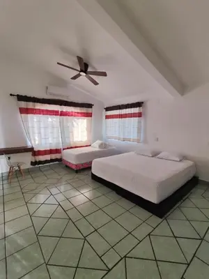 Cama o camas de una habitación en Casa Los Mangales