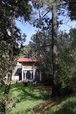 Jardín al aire libre en Casa Xitle
