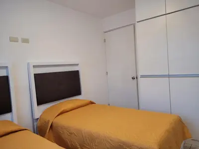 Cama o camas de una habitación en Departamento Monterrey