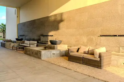 Zona de estar de Oceanfront Apartment in Acapulco, 4 Bedrooms