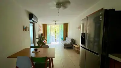 Una televisión o centro de entretenimiento en Satori Depa