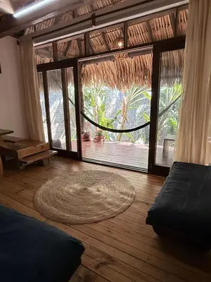 Zona de estar de Loft Superior con Balcón en Mazunte