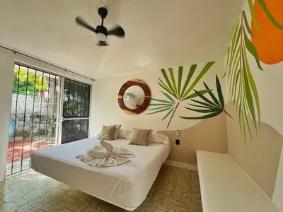 Cama o camas de una habitación en Casa Amanecer