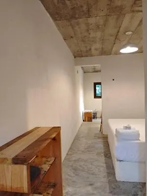 Cama o camas de una habitación en Casa Momo Playa Zipolite Oaxaca