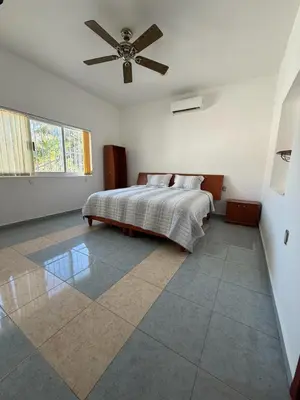 Cama o camas de una habitación en Casa Vemisa Puerto Escondido